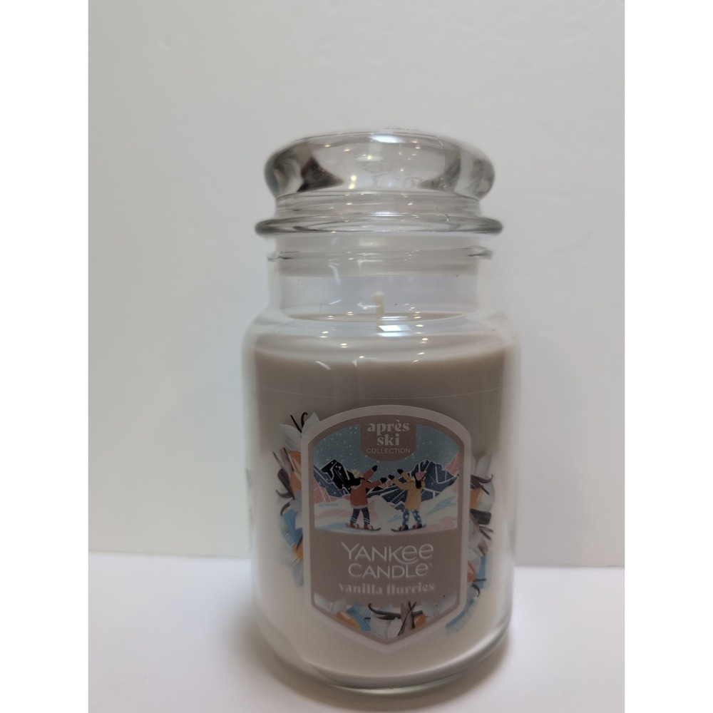 NEW-Yankee Candle VANILLA FLURRIES Large Jar 22oz